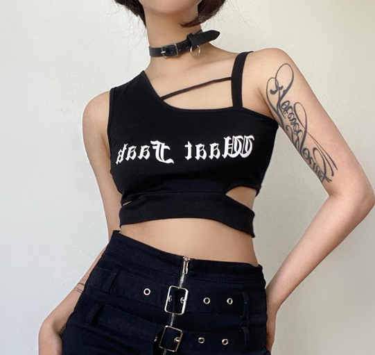 Crop Top O-Neck T-shirt